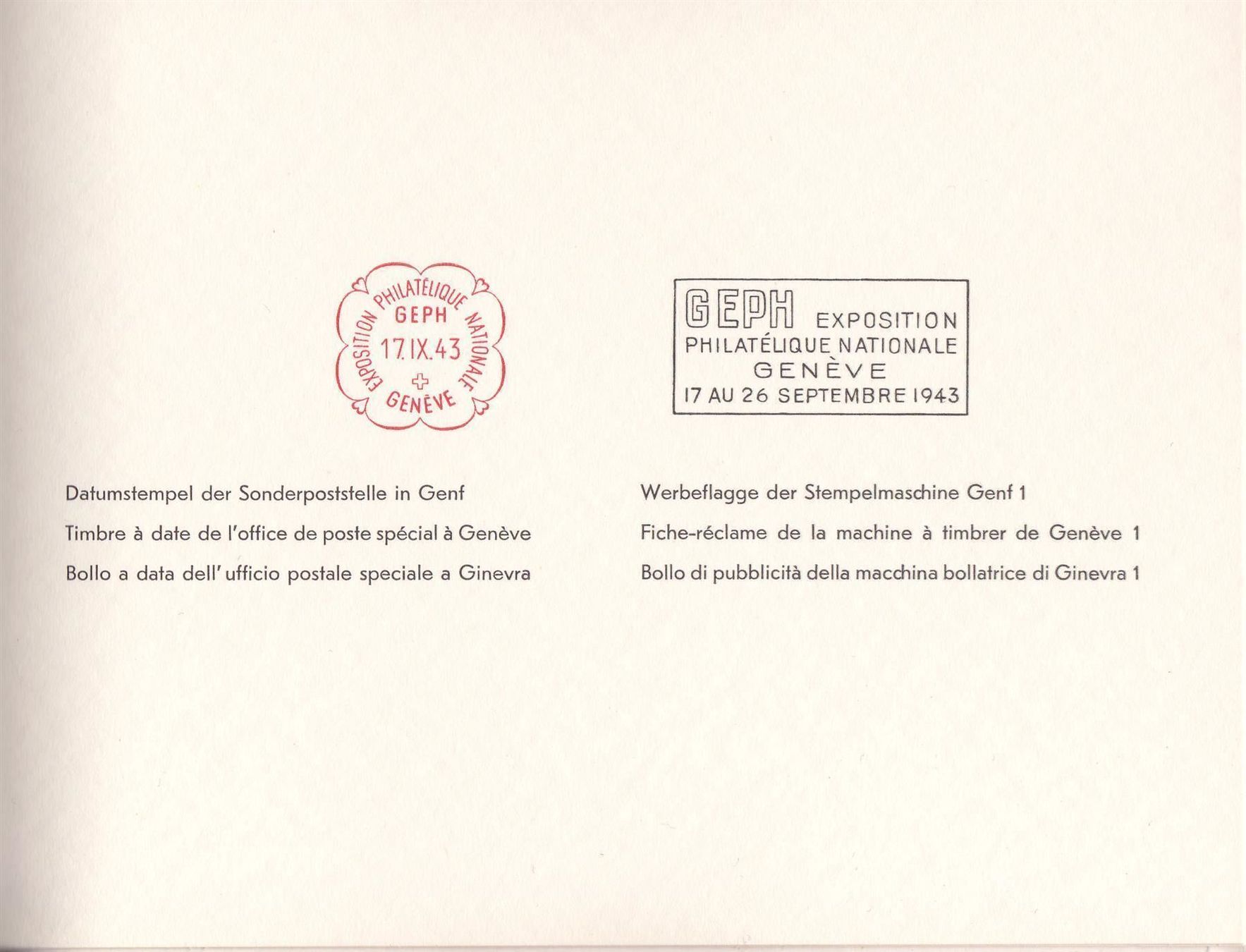 Tutti i francobolli: W18, 2x Genfer Block in PTT-Geschenkbuch – Usato da Wenslingen venduto da riger11 3