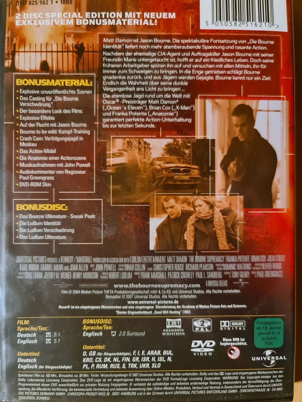 Alle DVDs: Die Bourne Verschwörung – Gebraucht aus Dintikon von Vexi 1