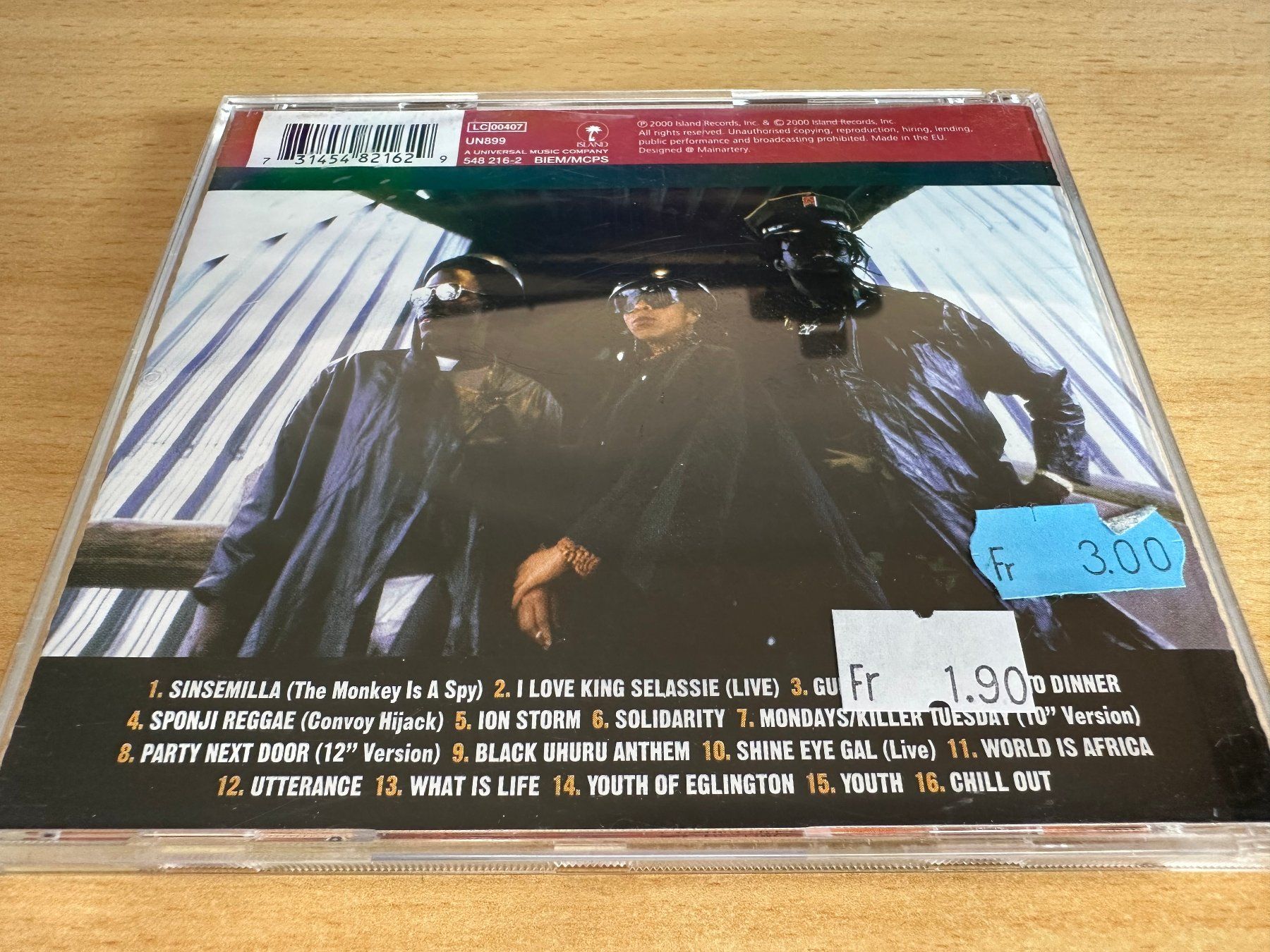 CD: Black Uhuru – Classic – Usato da Rikon im Tösstal venduto da Alpenmutz 1