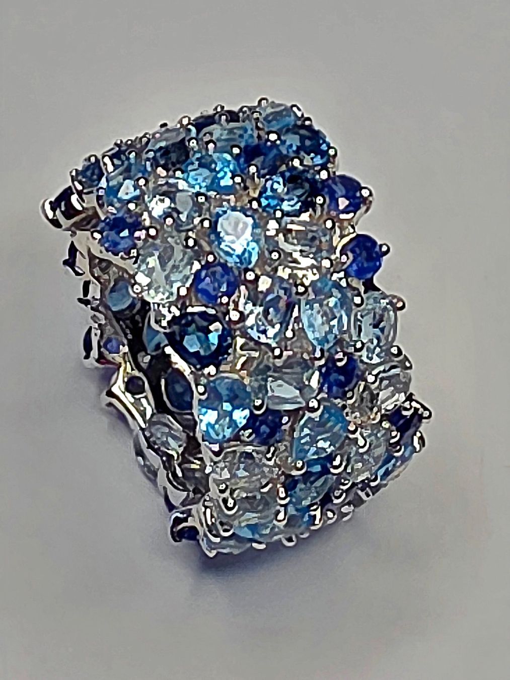 Bagues: Blau Safir mit Topas Ring – Neuf (Voir description) à Zürich par adriben
