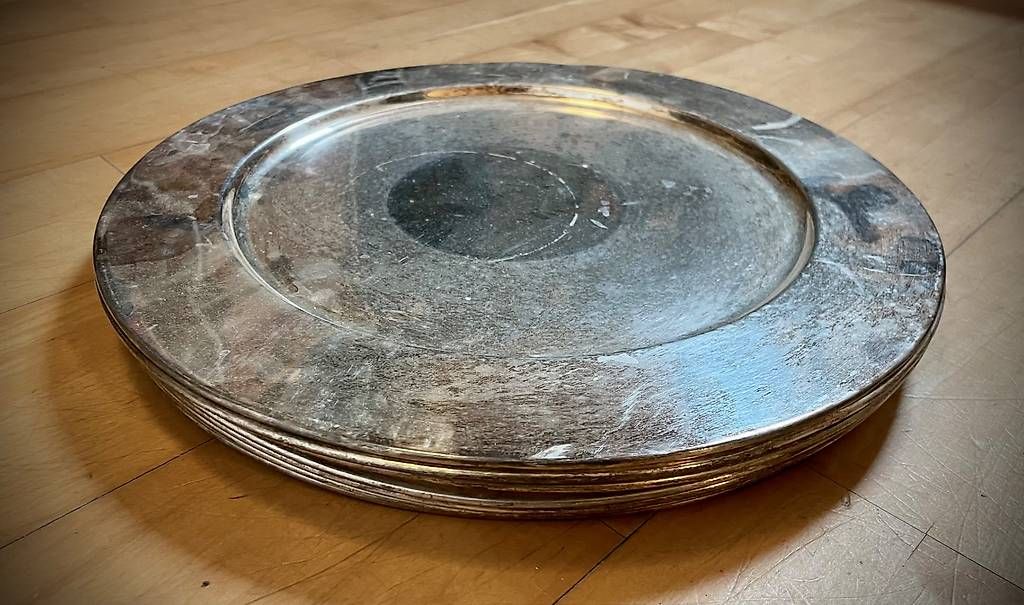 Piatti: 8 versilberte Unterteller Vintage – Usato da Chur venduto da jol_knw6 1