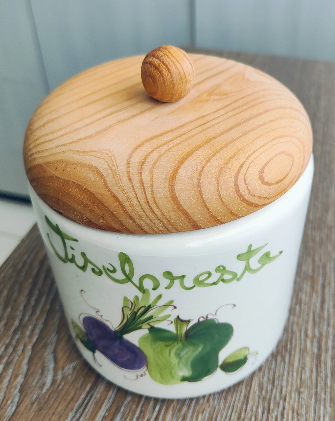 Behälter & Ähnliches: Tisch - Abfallbehälter mit Holzdeckel !!!!!! – Neu (gemäss Beschreibung) aus Flaach von Lonzo99