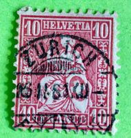 Sitzende Helvetia GESTEMPELT    Siehe Original Fotos  