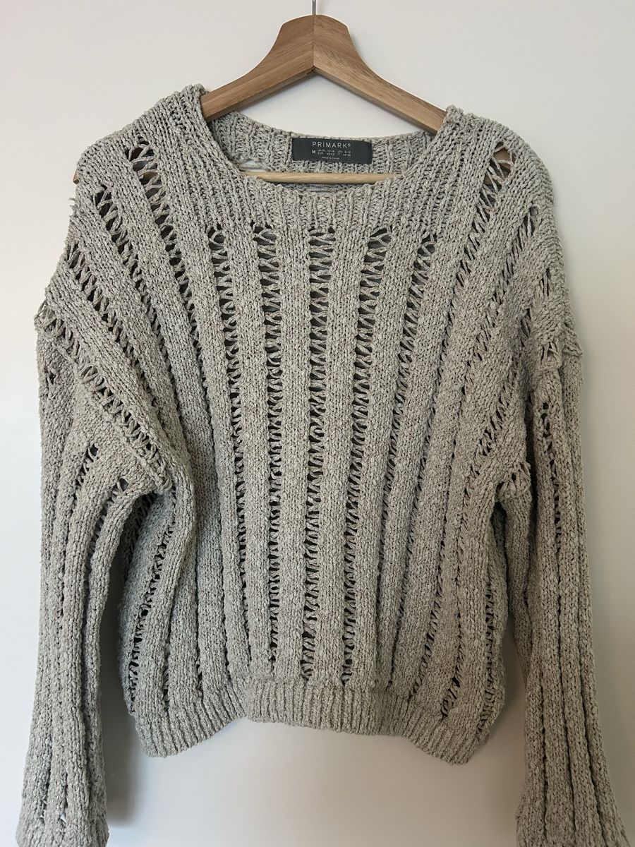 Pullover & Sweatshirts: Grauer Strickpullover Gr. M – Gebraucht aus Fraubrunnen von alne777