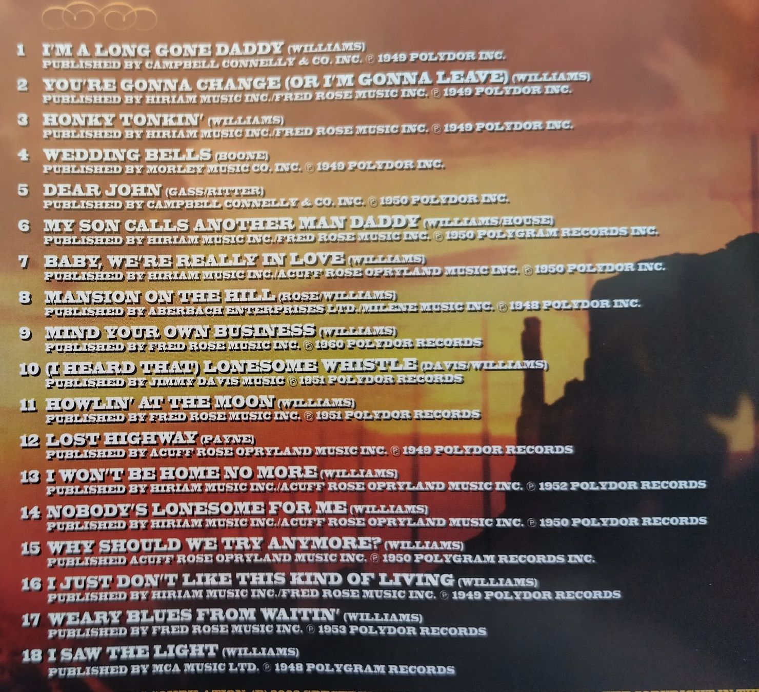 CDs: Hank Williams Senior - The Collection / CD 2002 ab Fr. 4.- – Gebraucht aus Bellach von JingleJerry 1