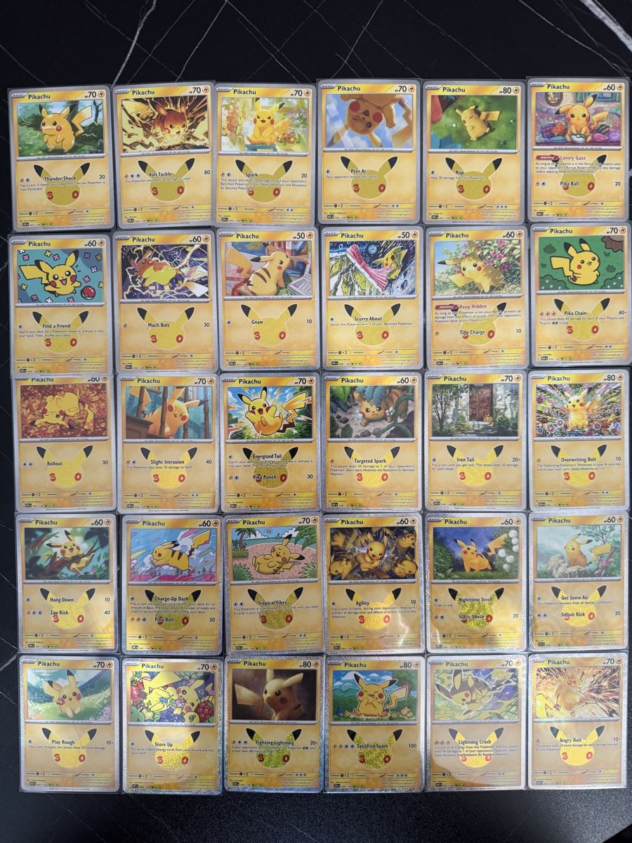 Pokémon Carte collezionabili: Pokémon 30th 30/30 Pikachu Set Englisch – Nuovo (secondo la descrizione) da Amriswil venduto da A.fsa