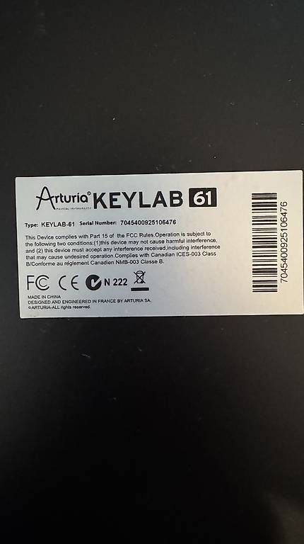 Musikinstrumente: Arturia KeyLab 61 MIDI-Controller – Gebraucht aus Ennetbürgen von Pathaus 4
