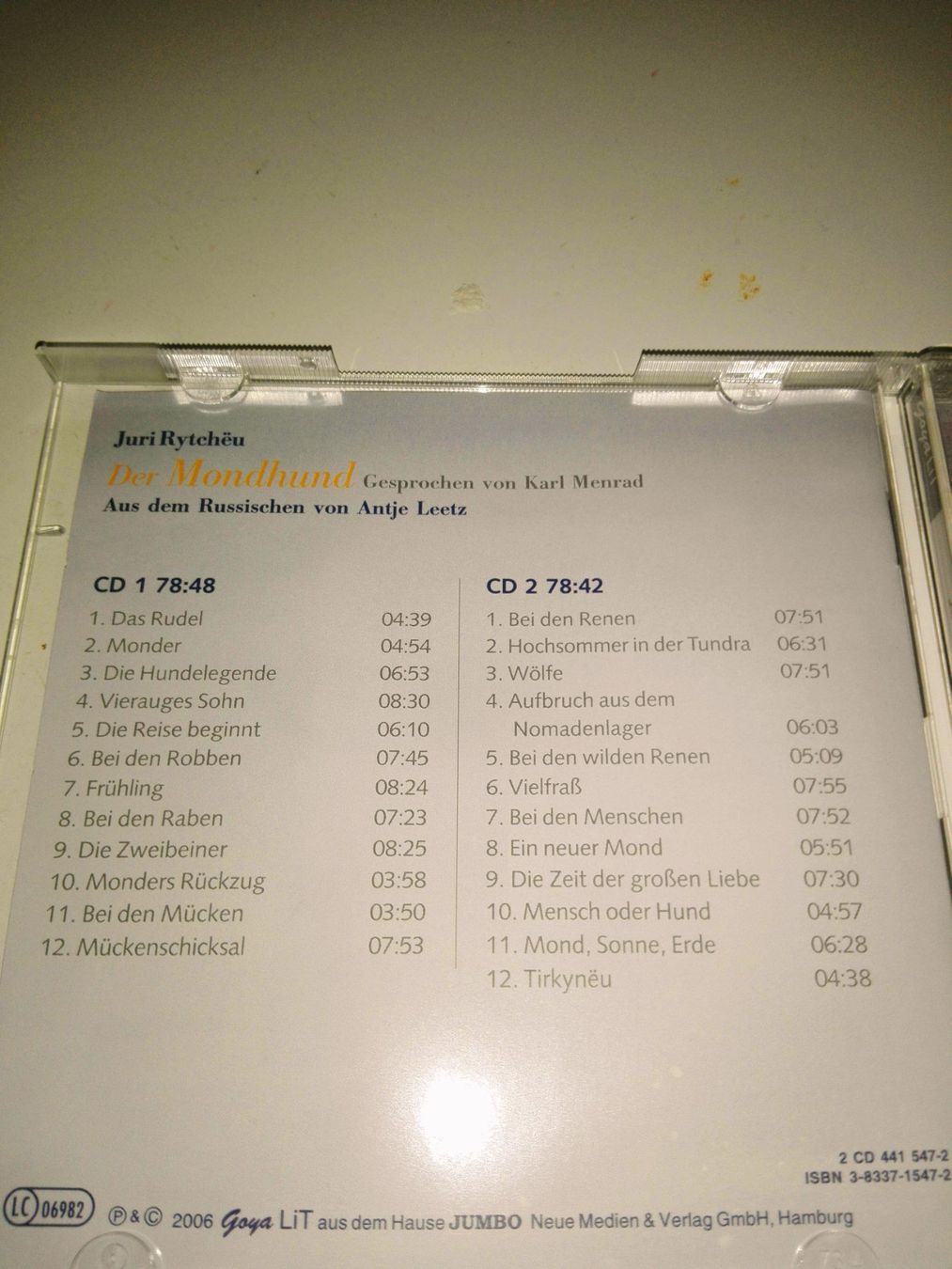 Livres audio: Der Wolfshund   (Juri Rytechëu) – D'occasion à St.Gallen par elk2023 2