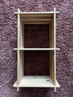 Holzregal, 2 Fächer