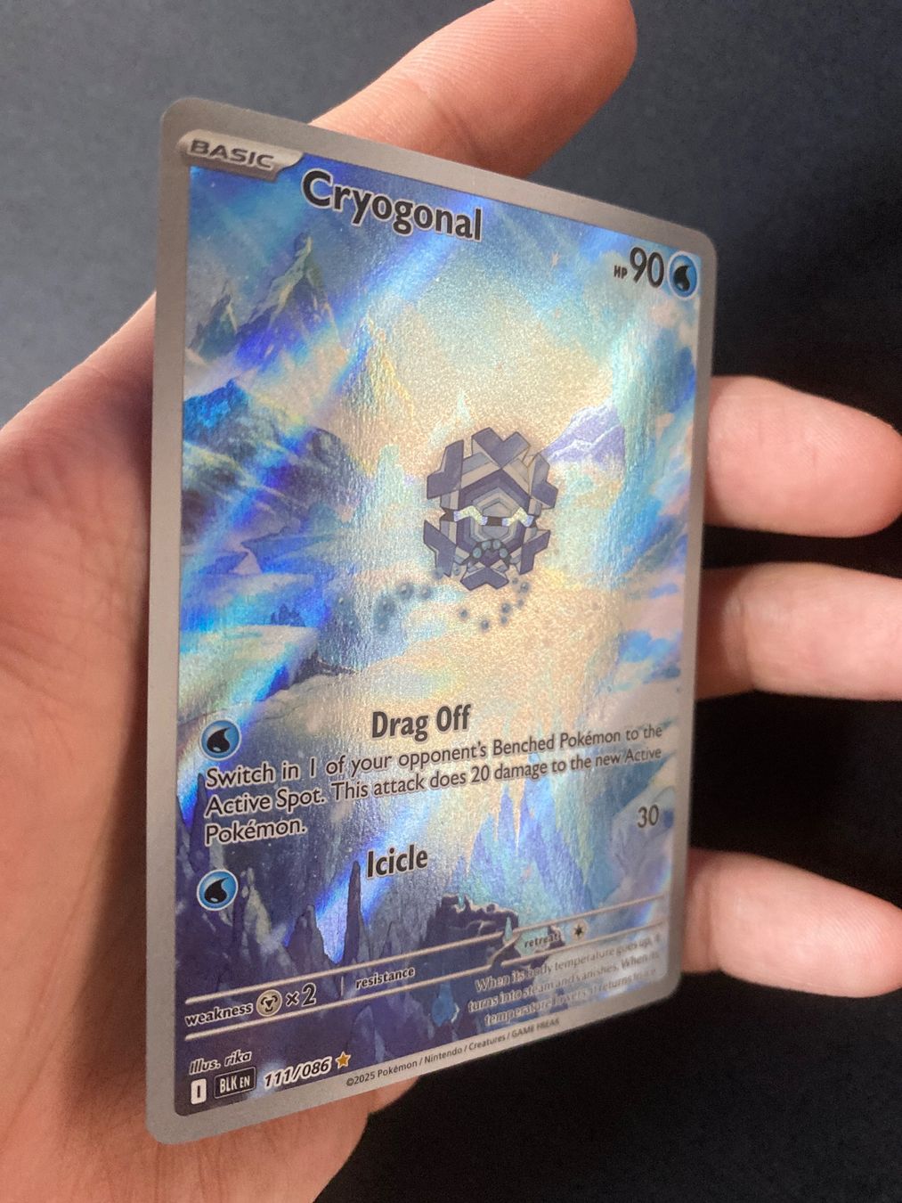 Cryogonal 111 - Frigometri - Illust. Rare - Black Bolt - EN (Neu ...