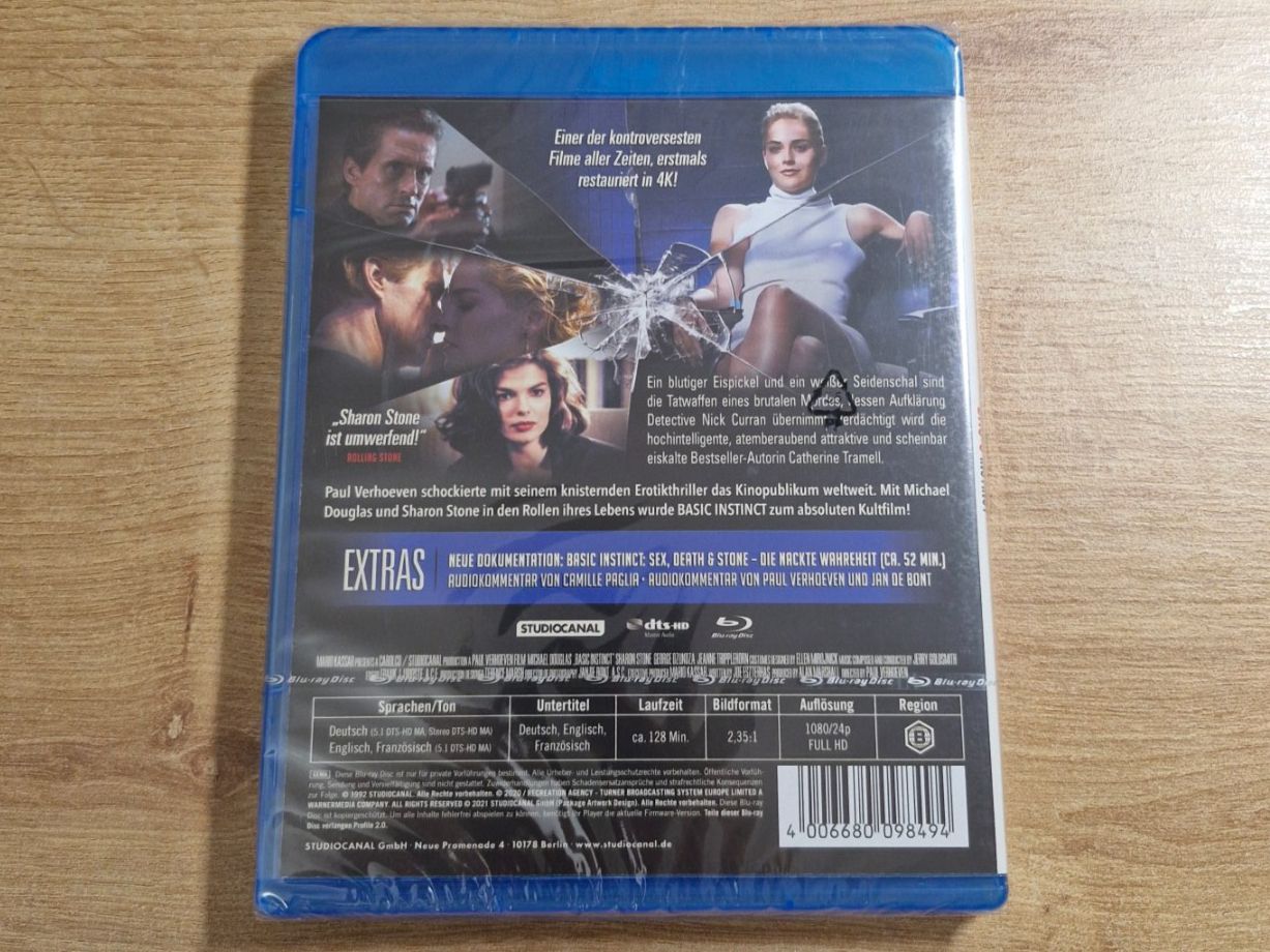 Tutti i DVDs: Basic Instinct (1992) NEU OVP Bluray – Nuovo e nell'imballaggio originale da Pfungen venduto da Whitie 1