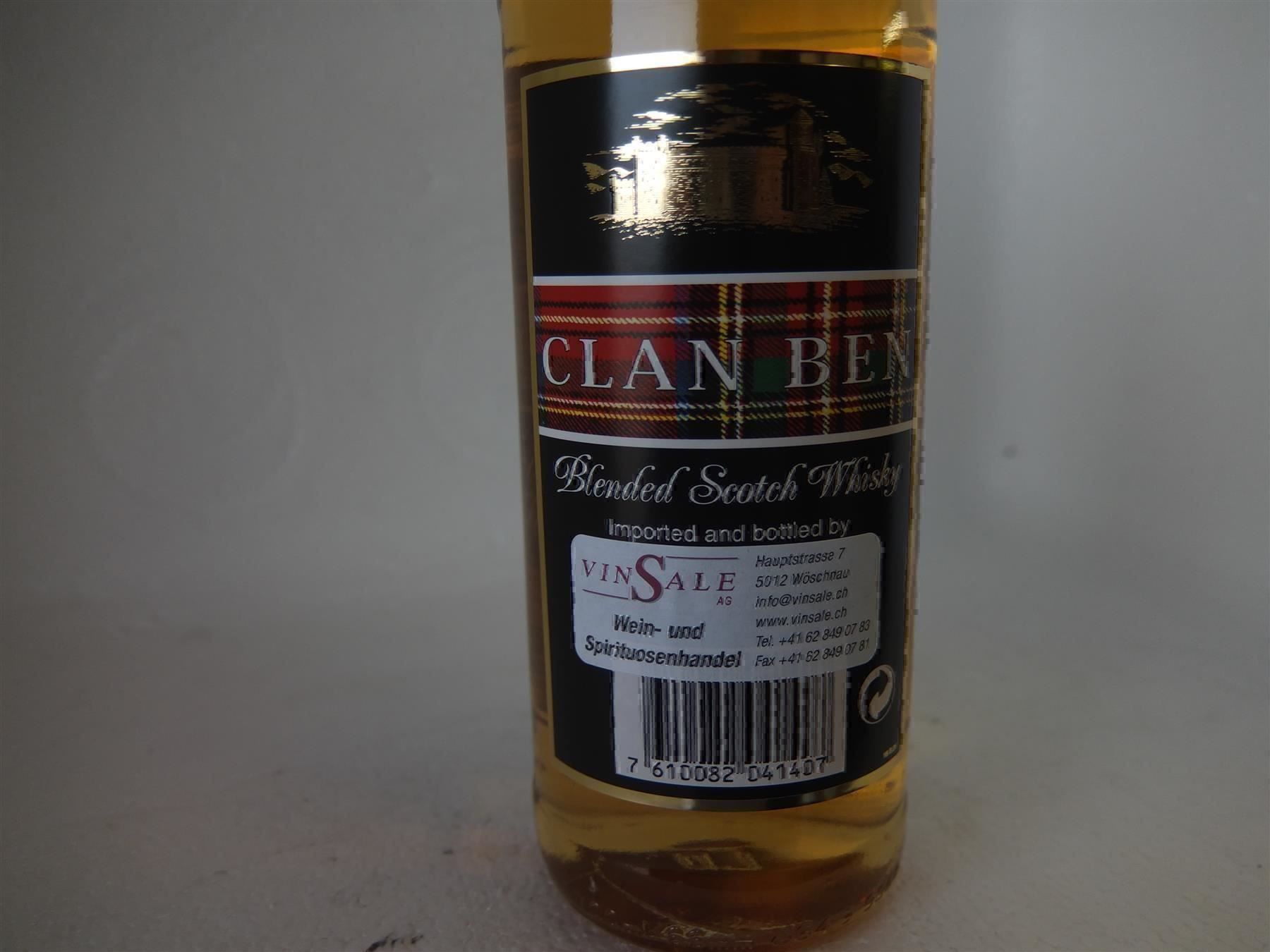 Spirituosen: 1 Fl. Clan Ben Whisky 40%... – Neu und originalverpackt aus Wöschnau von Vinsale 5