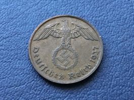 Drittes Reich 2 Reichspfennig 1937 D.