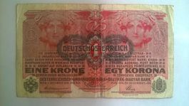 Billet banque Autriche 1 Couronne 1/12/1916 BE