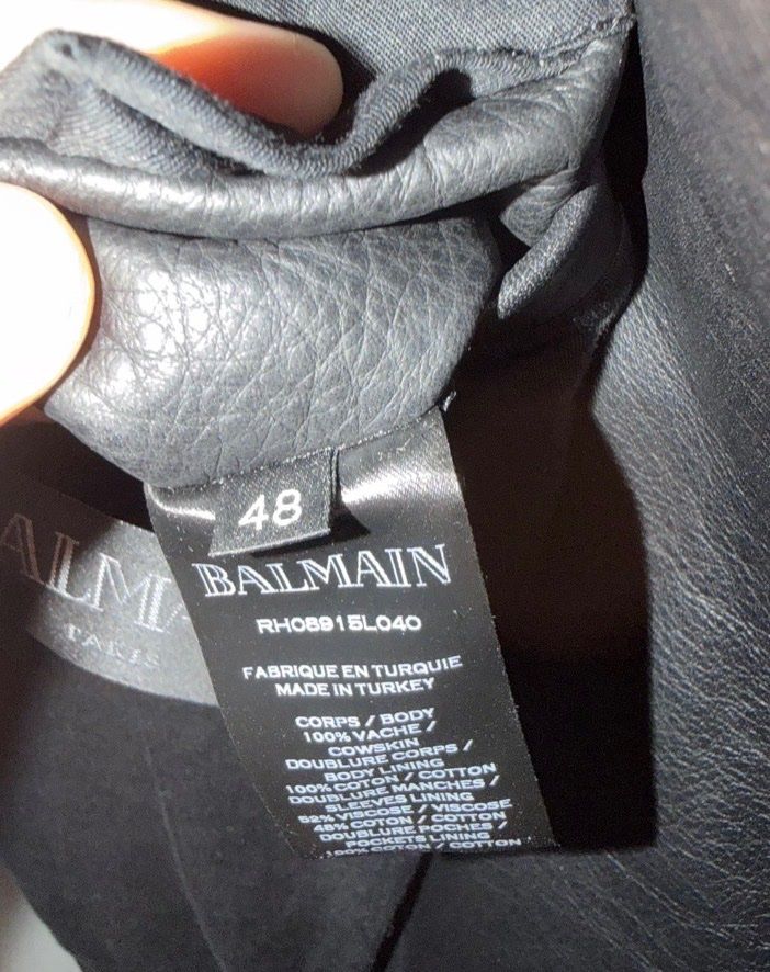 Balmain Jacken: (Finales Schnäppchen) Balmain Lederjacke – Gebraucht aus Langenthal von TrendHub 4