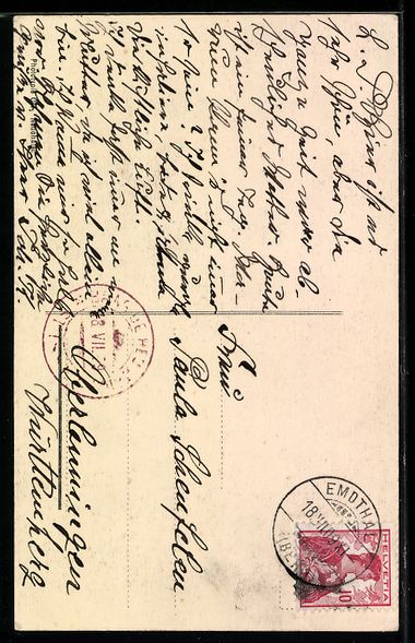Cartoline postali: Emdthal, Heustrich-Bad, Die Kander und B – Usato da Berlin venduto da bartko-reher 1