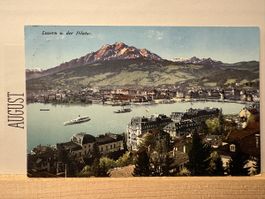AK von Luzern mit Pilatus