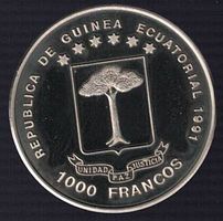 1000 Francos 1991 Guinea - Brandenburger Tor - Sammlermünze