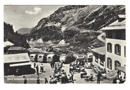 AK Sustenpass Postkarte Hotel Steingletscher 1949 Reisebusse