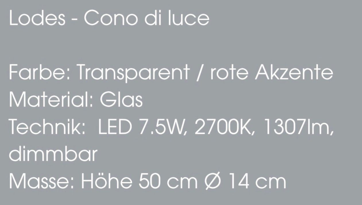 Lampen: Tischleuchte Cono di Luce, LED – Neu (gemäss Beschreibung) aus Binningen von Masc61 4