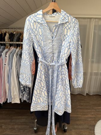 Kleid Riva Grösse S blauweiss gemustert guter Zustand