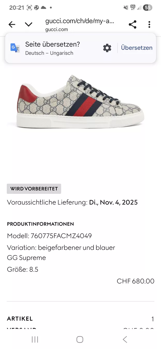 Gucci Scarpe da uomo: Gucci Ace – Usato da Niederuzwil venduto da mih_b8yt 2