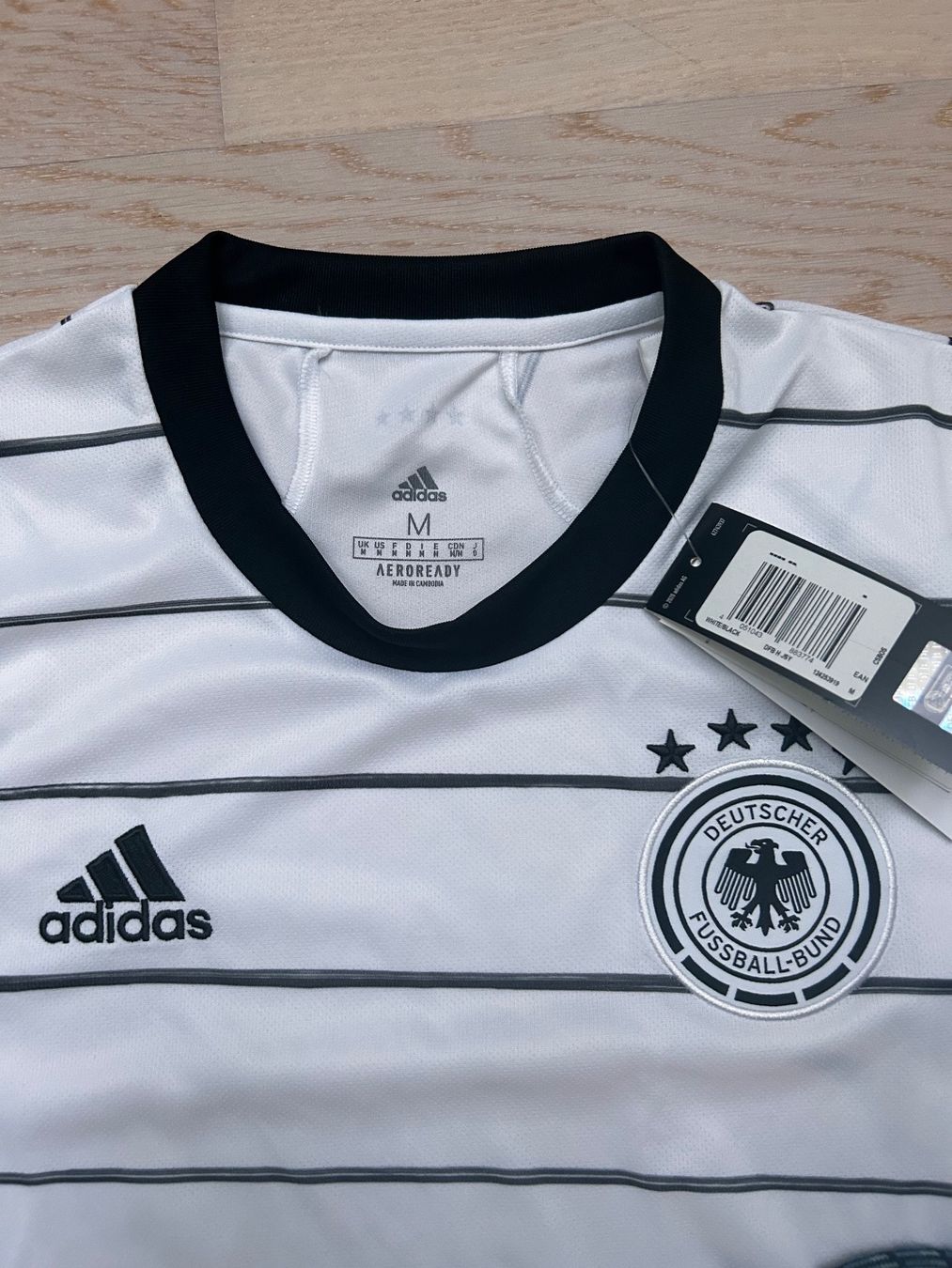 Adidas Canottiere & Pantaloni: Adidas Trikot DBF -Neu M – Nuovo (secondo la descrizione) da Muri AG venduto da Mkikus 1