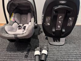 bugaboo Turtle Air Babyschale mit ISOFIX Basis by Nuna grey