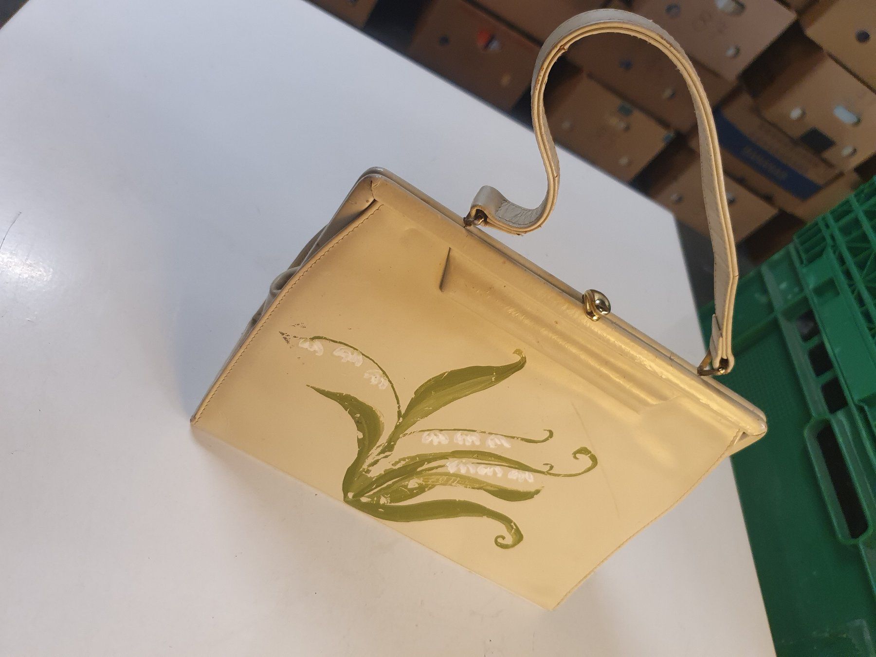 Borse da donna: Handtasche mit Maiglöckchenbemalung – Usato da Zürich venduto da loosebone 1