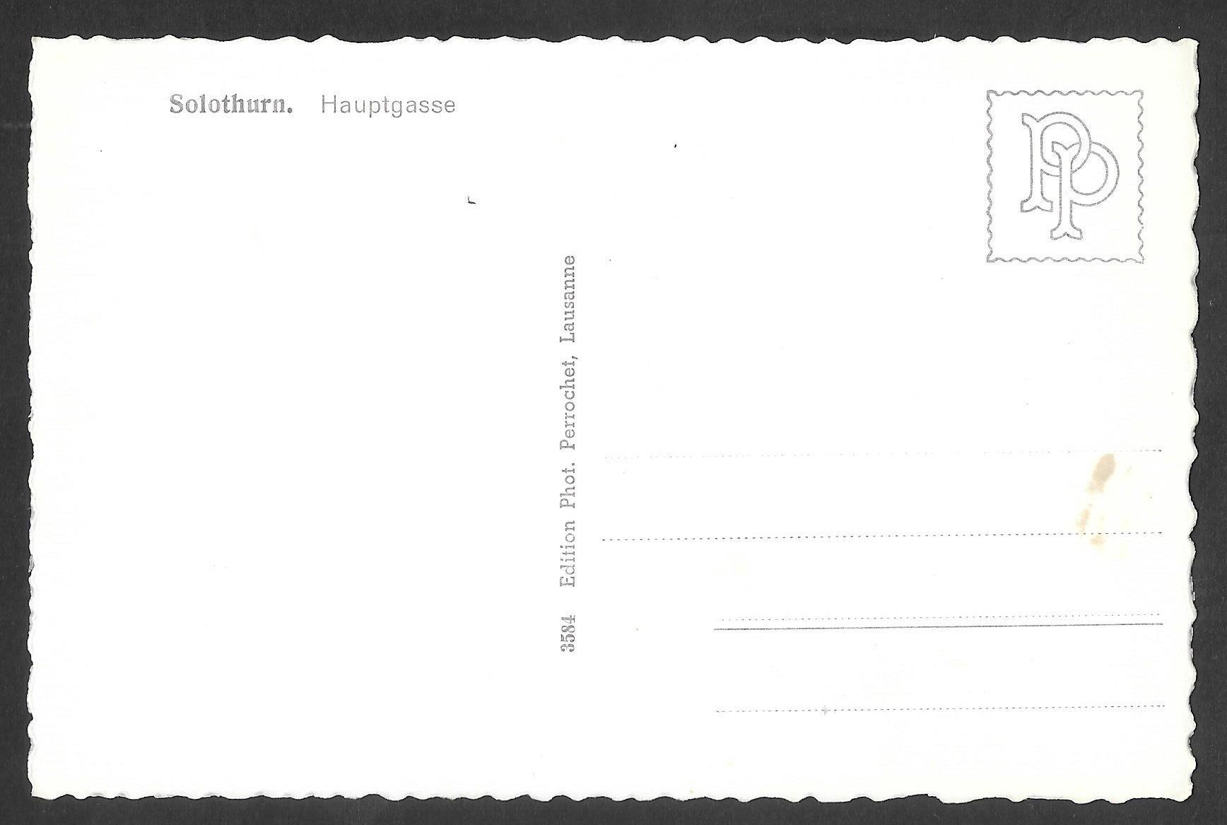 Cartoline postali: Solothurn Hauptgasse mit alten Autos – Usato da Olten venduto da clotaldi 1