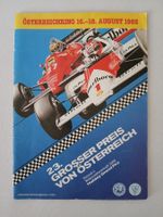 Programmheft Formel 1; GP Österreich, Zeltweg 1985