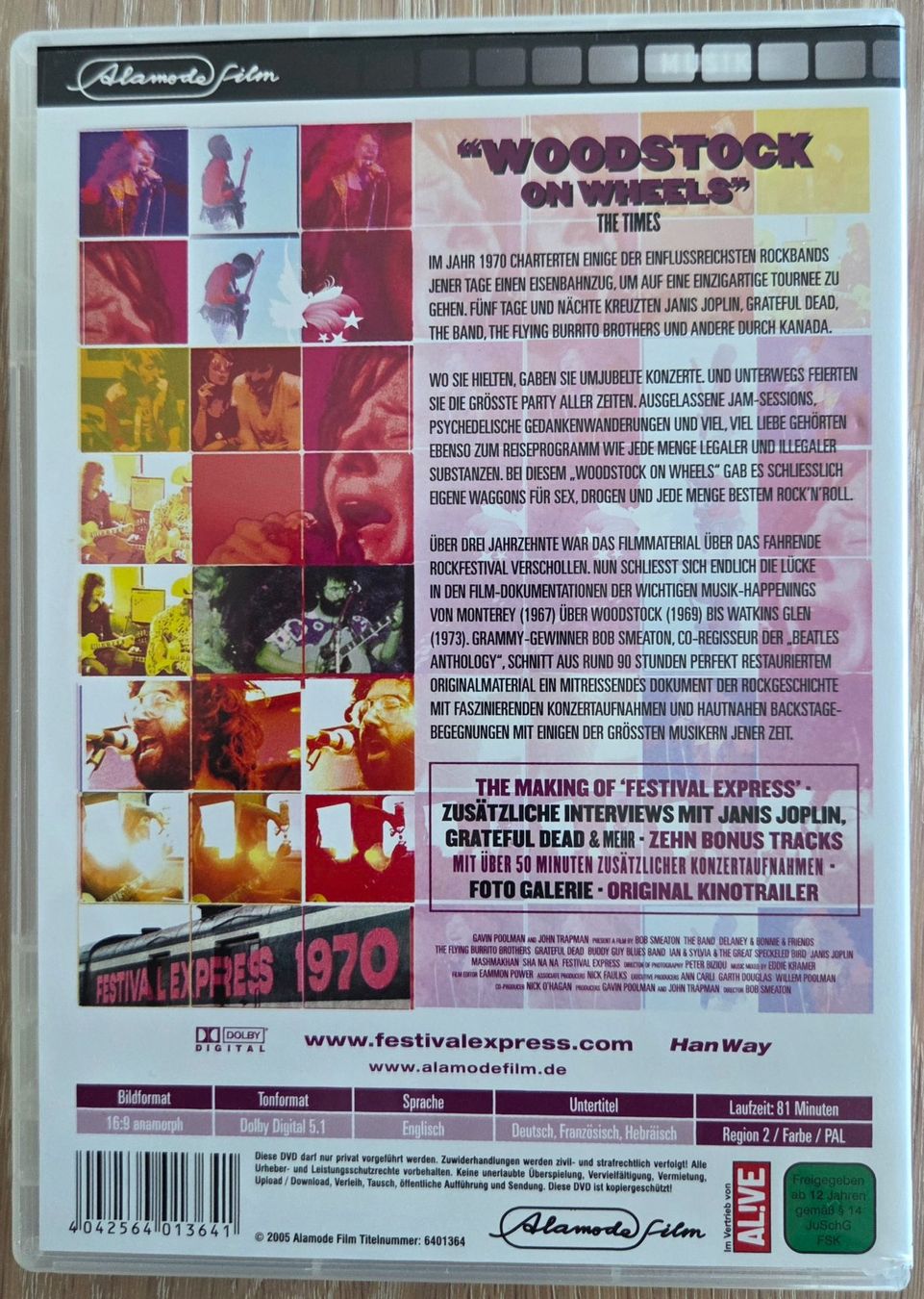 Tutti i DVDs: Festival Express - 2 DVD – Usato da Ittigen venduto da bluesboy_66 1