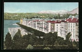 AK Genève, Le Quai des Eaux-Vives