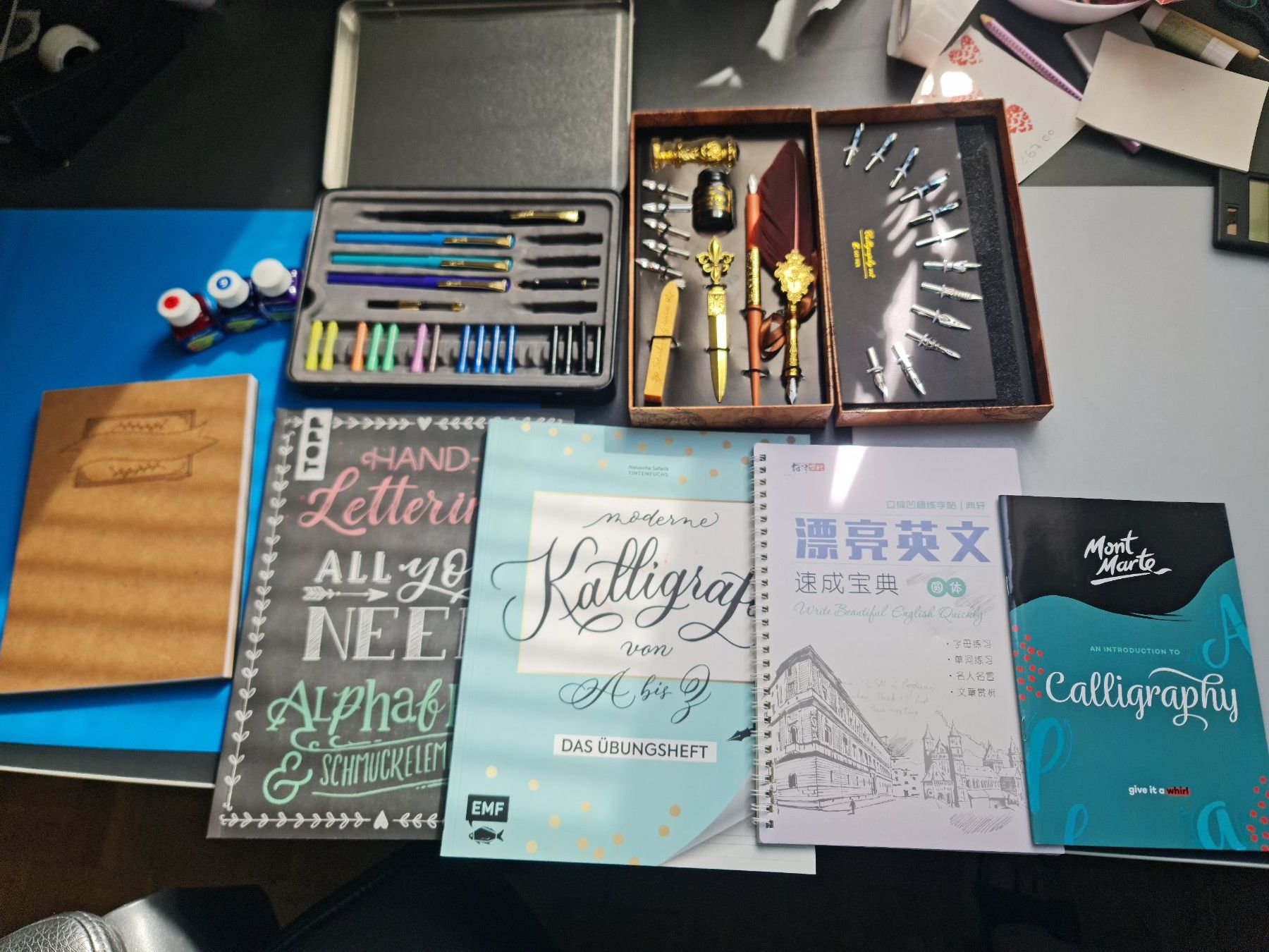 Stylos & Marker: umfangreiches Kalligraphie - Set – D'occasion à Turbenthal par SiBra77