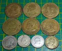 Münzsammlung aus Kenya