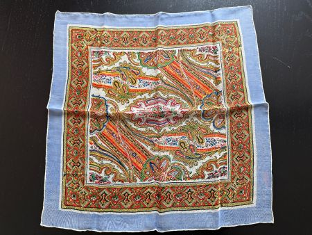 Vintage Halstuch aus Seide, Paisleymuster, Sommer Accesso...