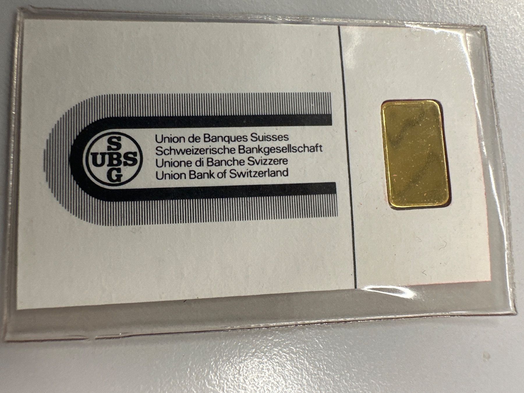 Metalli preziosi: 1g Goldbarren UBS – Nuovo e nell'imballaggio originale da Herisau venduto da herau 2