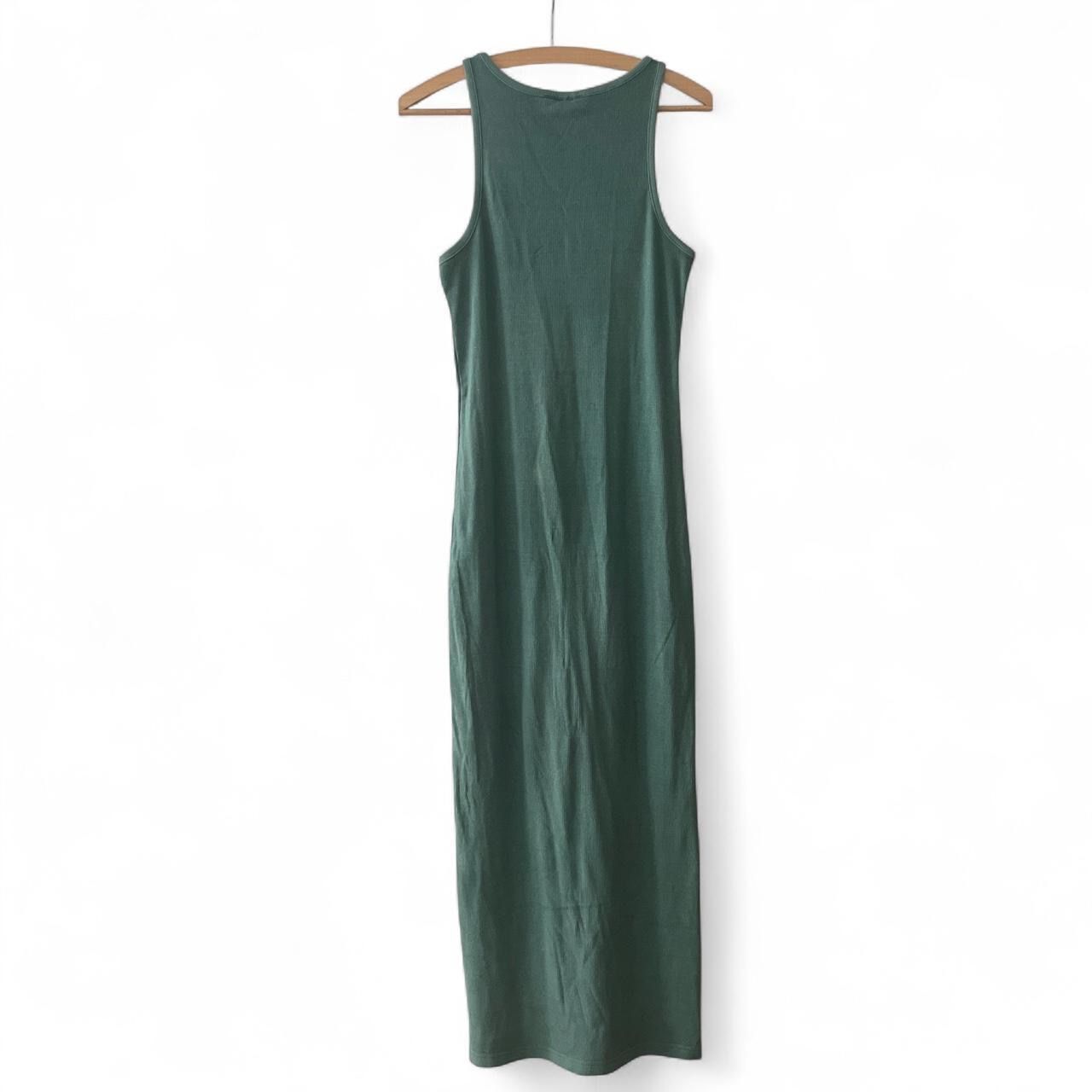 Weekday Vestiti: Enges Maxikleid Tanktop grün-blau-grau – Usato da Zürich venduto da lil_rxs5 2