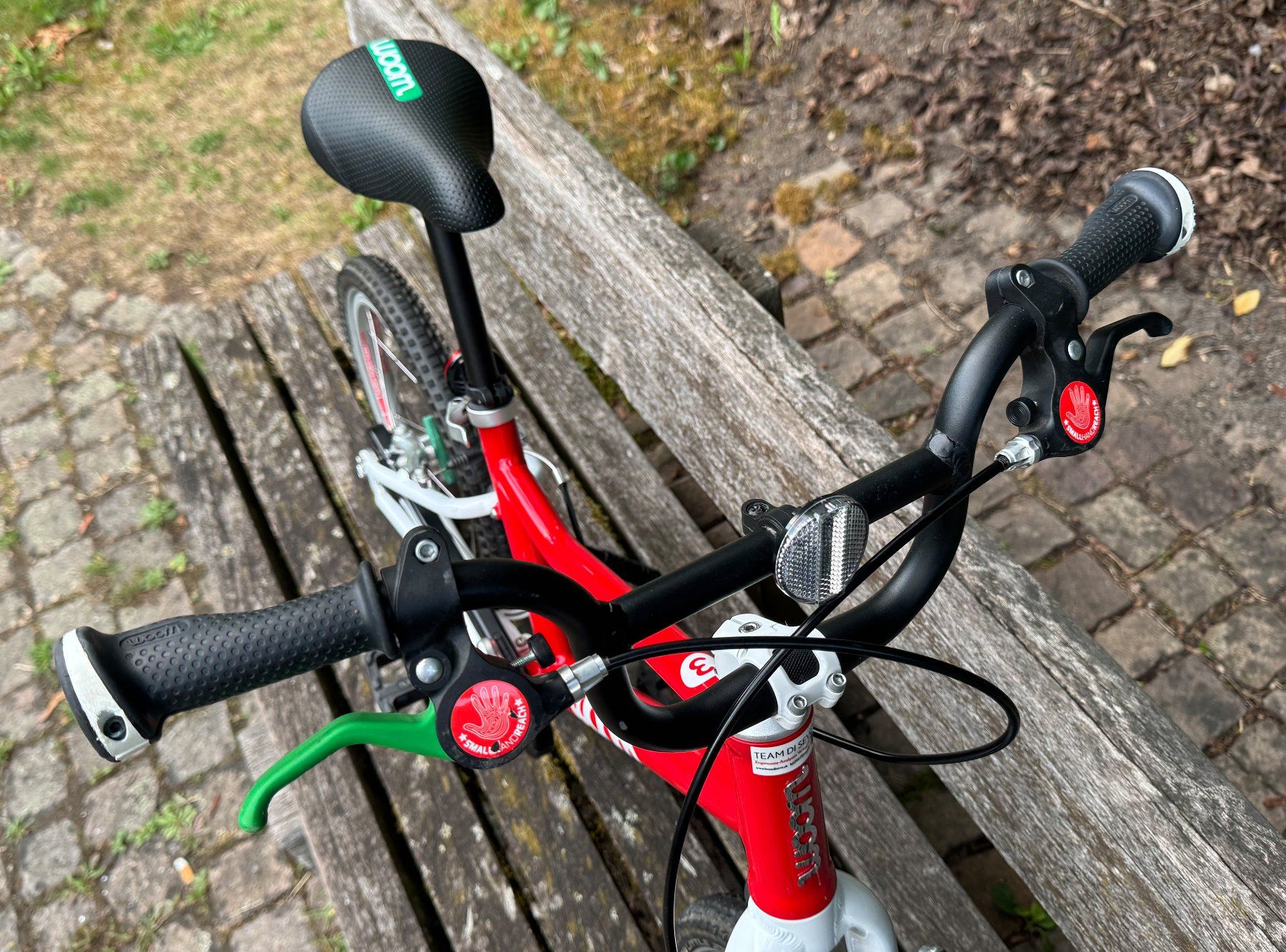 Woom Biciclette: Woom 3, Kinderfahrrad rot – Usato da Zürich venduto da Stray 8