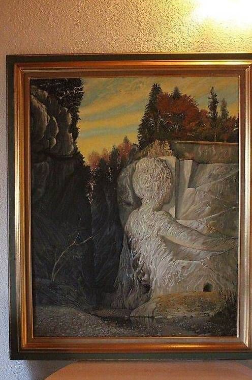 Gemälde: Tableau Gorge de la jogne – Neu (gemäss Beschreibung) aus Estavayer-Le-Lac von limo-nade