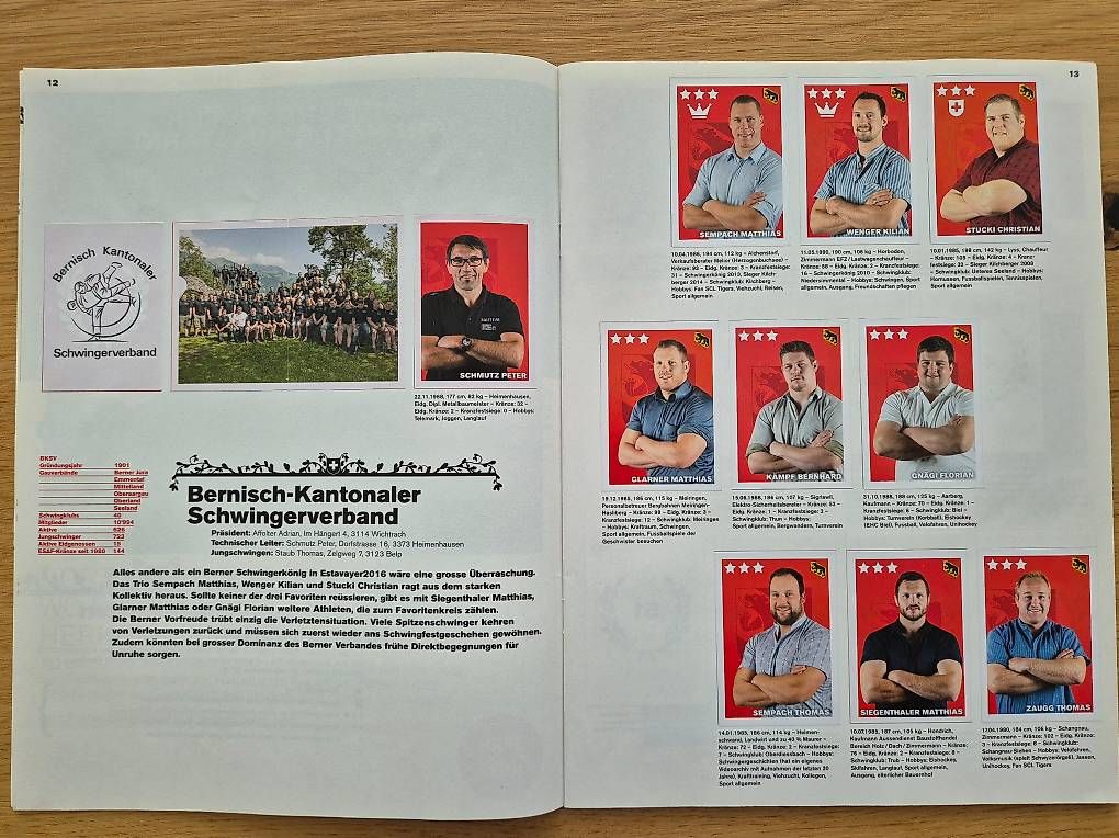 Album: Schwinger-Sammelalbum ESAF 2016 – Nuovo (secondo la descrizione) da Niederrohrdorf venduto da sm_f 2