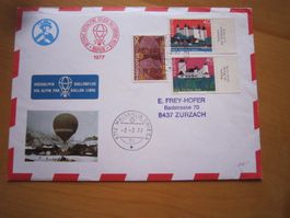 Ballonpost 1976 Stempel Malvaglia
