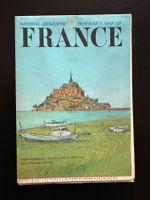 National Geographic Reisekarte Frankreich, Jahrgang 1971!...