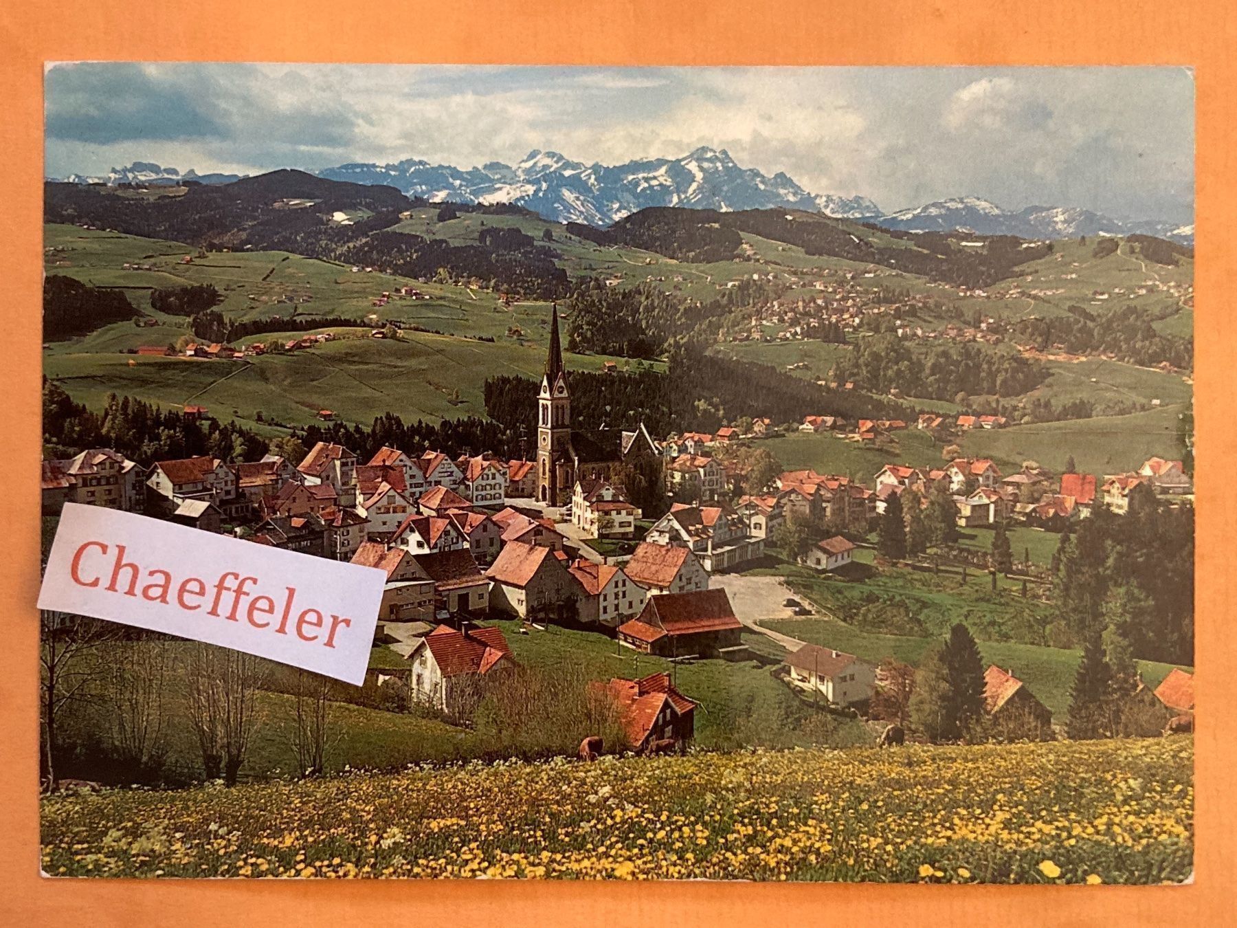 Cartoline postali: 1975 Klima-Kurort Rehtobel mit Altmann und – Usato da Zürich venduto da Chaeffeler