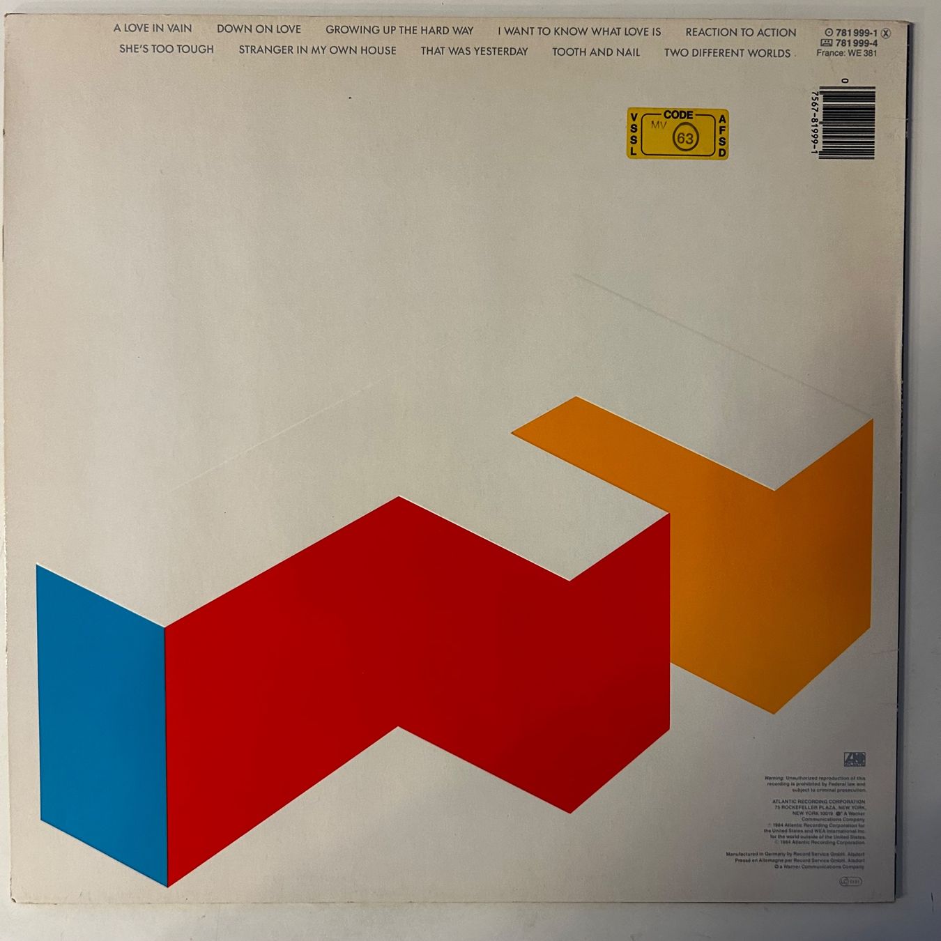 Dischi in vinile: Foreigner - Agent Provocateur, Vinyl-LP – Usato da Aesch BL venduto da BernisFlomi 1