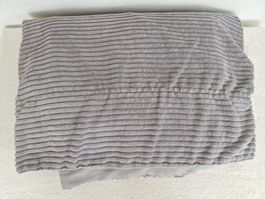 Graue Decke Überwurf 140cm x 170cm