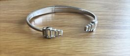 Fossil Armband Stahl Damen mit Steinen guter Zustand