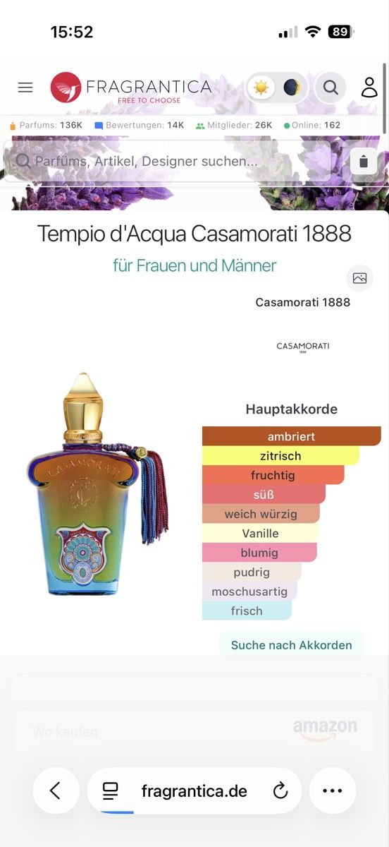 Xerjoff Profumi & Eau de Toilette: Tempio d'Acqua Casamorati 1888, 2 ml – Usato da Sursee venduto da nst_czk2 1