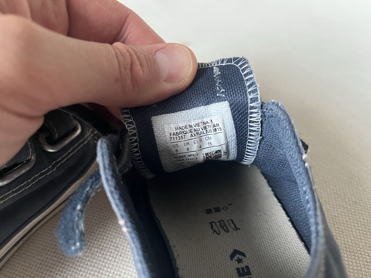 Scarpe per ragazzi: Kinder Converse All Star Grösse 24, Klettverschluss, – Usato da Zürich venduto da p.kanne 2