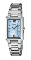 Neue Casio Damen Quarz Armbanduhr Vintage Blau rechteckig
